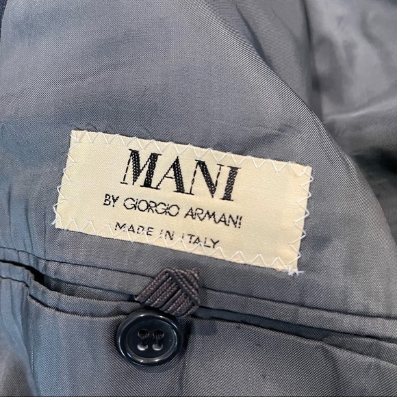 Mani Armani Men’s Gray Blazer M - Picture 4 of 6